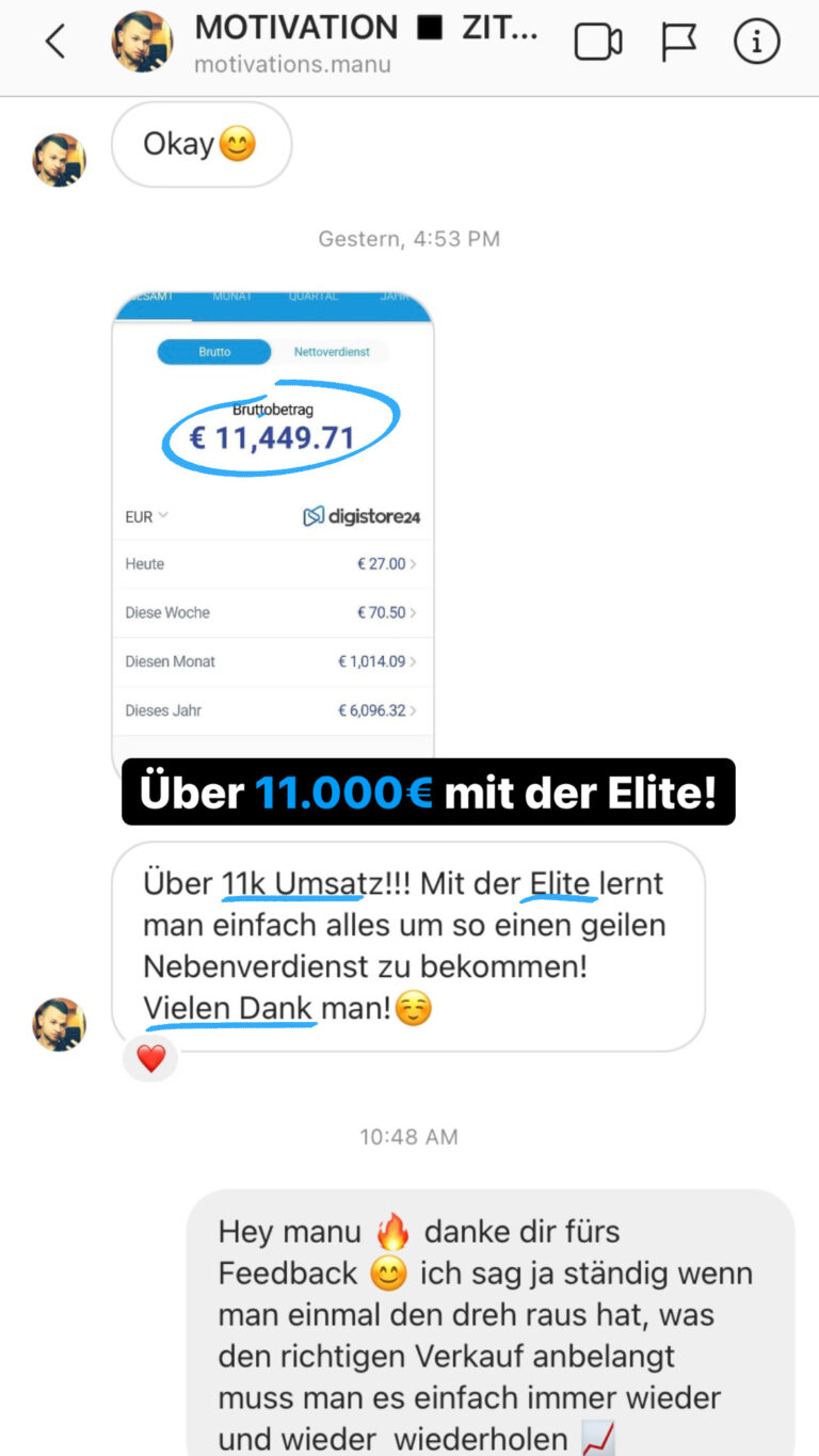 Auf Instagram mit Verkaufssystem hohe Provisionen erzielen